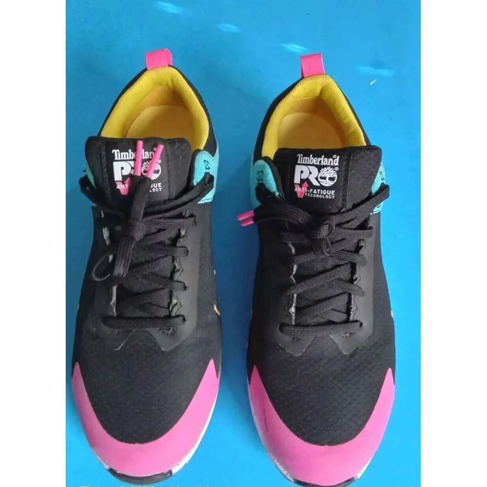 Timberland PRO Lightweight Athletic Work Sneakers Anti-Fatigue‎ Black Pink